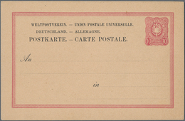 Deutsches Reich - Ganzsachen: 1878. Seltenes Essay Für Postkarte 10 Pfg Adler. Voll Geprägter Wertst - Sonstige & Ohne Zuordnung