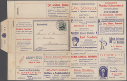 Deutsches Reich - Ganzsachen: 1906. Anzeigen-Kartenbrief 5 Pf Germania (Serie IV Bremen) Mit Illustr - Other & Unclassified