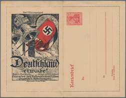 Deutsches Reich - Ganzsachen: 1923, 40 Pfg. Germania Kartenbrief Mit Privatem Propaganda-Zudruck "De - Autres & Non Classés