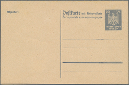 Deutsches Reich - Ganzsachen: 1924, 20/20 Pfg. Adler, Ungebrauchte Ganzsache Mit Seltener Variante " - Sonstige & Ohne Zuordnung