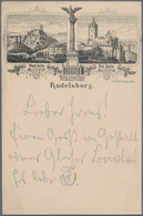 Deutsches Reich - Privatganzsachen: 1887. Privat-Postkarte 5 Pf Ziffer "Rudelsburg". Gebraucht Von " - Sonstige & Ohne Zuordnung