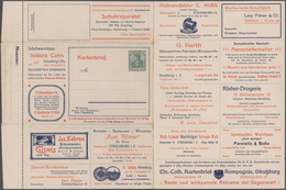Deutsches Reich - Privatganzsachen: 1905, Werbeanzeigen-Kartenbrief 5 Pf. Germania Mit Innen HAN "D. - Altri & Non Classificati