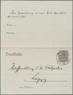 Deutsches Reich - Privatganzsachen: 1906. Drucksachen-Antwortkarte 3/0 Pf Germania "Berliner Morgenp - Autres & Non Classés