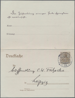 Deutsches Reich - Privatganzsachen: 1906. Drucksachen-Antwortkarte 3/0 Pf Germania "Berliner Morgenp - Altri & Non Classificati