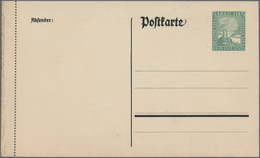 Deutsches Reich - Privatganzsachen: 1925 (ca). Privat-Postkarte 5 Pf Rheinlandfeier "Junkers-Luftver - Other & Unclassified