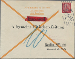 Deutsches Reich - Privatganzsachen: 1934. Privat-Umschlag "Allgemeine Fleischer-Zeitung", Mit Eilbot - Otros & Sin Clasificación