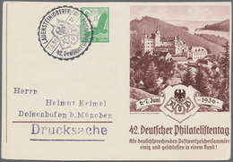 Deutsches Reich - Privatganzsachen: 1936. Privat-Postkarte 5 Pf Luftpost "42. Deutscher Philateliste - Other & Unclassified