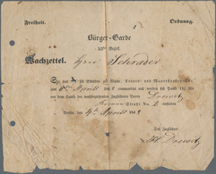 Deutsches Reich - Besonderheiten: 1848, 2.May, Marienborn, Gesiegelte Legitimationsbestätigung Für H - Other & Unclassified