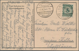 Deutsches Reich - Besonderheiten: 1924, "HAMBURG PARTEITAG DEUTSCHNATIONALE VOLKSPARTEI" Auf Ansicht - Andere & Zonder Classificatie