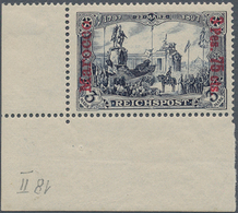 Deutsche Post In Marokko: 1903, 3 Pes. 75 Cts. A. 3 Mk. Reichspost Type I Mit Fettem Aufdruck Aus De - Marruecos (oficinas)