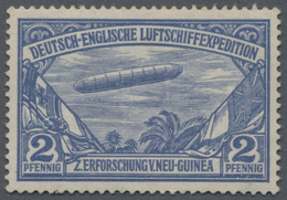 Deutsch-Neuguinea: 1913, 2 Pfg. Spendenmarke „Deutsch-Englische Luftschiff-Expedition, Ungebraucht M - Nueva Guinea Alemana