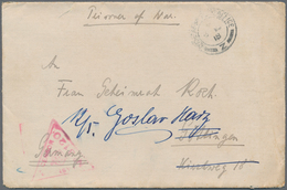 Deutsch-Ostafrika: 1918, SMS KÖNIGSBERG-KRIEGSGEFANGENENPOST, Brief Mit Absenderangabe "Korv.Kpt.Koc - África Oriental Alemana