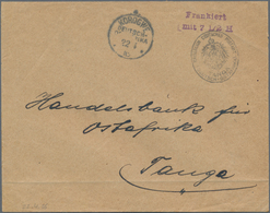 Deutsch-Ostafrika - Ganzsachen: 191&, Vorfrankierter Umschlag Mit Violettem L2 "Frankiert Mit 7 1/2 - África Oriental Alemana