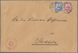 Deutsch-Ostafrika - Besonderheiten: 1915 (3.7.), 7 1/2 Und 15 Heller (kl. Eckmängel) Mit Stempel "AR - África Oriental Alemana