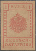 Deutsch-Ostafrika - Besonderheiten: 1916, Nicht Verausgabte 1 R. Graurot Der Missiondruckerei Wuga U - Deutsch-Ostafrika