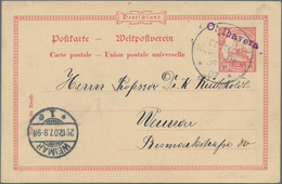 Deutsch-Südwestafrika - Stempel: "Otjihavera", Violetter L1 Auf Wanderstempel Vom 30.11.1907 (Erstta - Deutsch-Südwestafrika