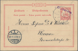 Deutsch-Südwestafrika - Stempel: "Otjihavera", Violetter L1 Auf Wanderstempel Vom 30.11.1907 (Erstta - África Del Sudoeste Alemana