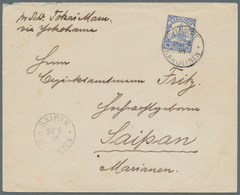Deutsche Kolonien - Karolinen: 1900, 20 Pfg. Kaiseryacht Mit Stempel "PONAPE KAROLINEN 15.3.01" Auf - Karolinen