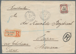 Deutsche Kolonien - Karolinen: 1900, 40 Pfg. Kaiseryacht Als Portogerechte Einzelfrankatur Auf R-Die - Caroline Islands