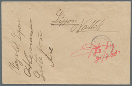 Deutsche Kolonien - Karolinen: 1910, "Pto. Bez. 31.7.", Handschriftliche Barfreimachung In Rot Auf B - Islas Carolinas
