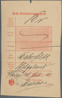 Deutsche Kolonien - Karolinen - Stempel: 1910, Einlieferungschein Für Einen Brief Nach Helgoland Mit - Isole Caroline