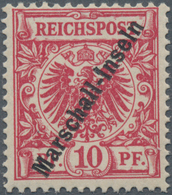 Deutsche Kolonien - Marshall-Inseln: 1899, 10 Pfg. Krone/Adler, Sog. Berliner Ausgabe Ungebraucht In - Marshall-Inseln