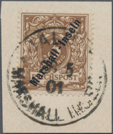 Deutsche Kolonien - Marshall-Inseln: 1899, 3 Pfg. Lebhaftorangebraun Mit EKr. "JALUIT MARSHALL INSEL - Islas Marshall