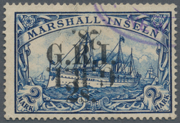 Deutsche Kolonien - Marshall-Inseln - Britische Besetzung: 1914: 2 S. Auf 2 M. Schwärzlichblau, Mit - Marshall-Inseln