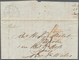 Deutsche Kolonien - Samoa - Vorläufer: 1846 (28.22.), Gesiegelter Faltbrief (mit Innenseitigem Text) - Samoa