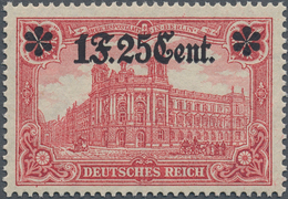 Deutsche Besetzung I. WK: Etappengebiet West: 1916: Aufdruck 1,25 F. Mit ZÄHNUNG 26:17. Postfrisches - Besetzungen 1914-18