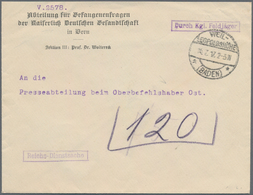Feldpost 1. Weltkrieg: 1917, "Kais. Dt. Gesandschaft Bern/Abt. Für Gefangenenfragen" Reichs-Dienstbr - Sonstige & Ohne Zuordnung