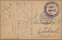 Feldpost 1. Weltkrieg: 1919, Feldpostkarte Aus LIBAU Mit Stempel "DEUTSCHE FELDPOST 168, 10.5.19" Un - Sonstige & Ohne Zuordnung