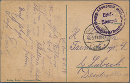 Feldpost 1. Weltkrieg: 1919, Feldpostkarte Aus LIBAU Mit Stempel "DEUTSCHE FELDPOST 168, 10.5.19" Un - Other & Unclassified