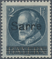 Deutsche Abstimmungsgebiete: Saargebiet: 1920, Sarre-Aufdruck Auf Bayern, UNVERAUSGABTE 2 Pf Dkl'bla - Usati