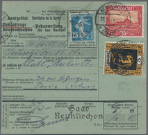 Deutsche Abstimmungsgebiete: Saargebiet: 1922, Landschaftsbilder 5 C. Und 30 C. In Selt. Verwendung - Used Stamps
