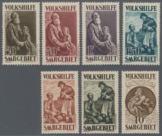 Deutsche Abstimmungsgebiete: Saargebiet: 1928, Volkshilfe, Komplette Serie Ungebraucht Mit Etwas Ver - Used Stamps