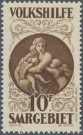 Deutsche Abstimmungsgebiete: Saargebiet: 1928, 10 Fr. Volkshilfe Gemälde I In Tadellos Postfrischer - Used Stamps