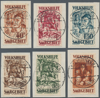 Deutsche Abstimmungsgebiete: Saargebiet: 1931, Volkshilfe: Gemälde (III), Sechs Werte (ohne 60 C) Au - Used Stamps