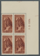 Deutsche Abstimmungsgebiete: Saargebiet: 1934, "Volkshilfe/Volksabstimmung" Als Postfrischer Eckrand - Used Stamps