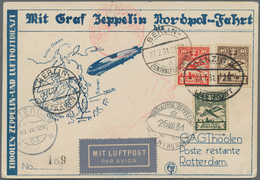 Danzig - Flugpost: 1931, POLARFAHRT, Dejorative Postkarte Der Firma "Thoolen Zeppelin- Und Luftpostd - Sonstige & Ohne Zuordnung