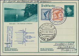 Danzig - Flugpost: 1931, ": SÜDAMERIKAFAHRT, Karte Ab "DANZIG LUFTPOST16.9.31" Mit Anschlußflug Berl - Other & Unclassified