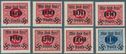 Sudetenland - Rumburg: 1938, 100 H. Auf 5 H.- 1 Kc. Portomarken, Kompletter Ungebrauchter Pracht-Sat - Sudetes