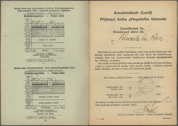 Dt. Besetzung II WK - Böhmen Und Mähren: 1944, Posteinlieferungsbuch Mit 27 Frankierten Seiten, Dabe - Ocupación 1938 – 45