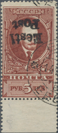 Dt. Besetzung II WK - Estland - Elwa: 1941, 5 Rubel Lenin, Sauber Gestempelt, Aufdruck "Eesti Post" - Occupation 1938-45