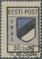 Dt. Besetzung II WK - Estland - Odenpäh (Otepää): 1941, Freimarkenausgabe Wappen, 30+30 Kop. Gestemp - Occupation 1938-45