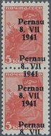 Dt. Besetzung II WK - Estland - Pernau (Pärnu): 1941, 5 Kop. Werktätige Im Senkrechten Paar Mit Vier - Besetzungen 1938-45