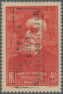 Dt. Besetzung II WK - Frankreich - Dünkirchen: 1940, 40 C. + 10 C. Bräunlichrot "Chavannes" Mit Aufd - Ocupación 1938 – 45