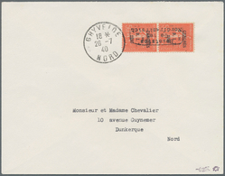 Dt. Besetzung II WK - Frankreich - Dünkirchen: 1940, 50 C Dunkelorangerot "Congrès Du B.I.T.", Senkr - Occupation 1938-45