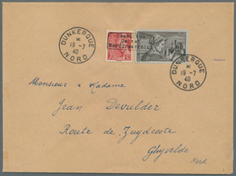 Dt. Besetzung II WK - Frankreich - Dünkirchen: 1940, 30 C Dunkelrot "Merkurkopf" Und 70 C "Südfranzö - Occupation 1938-45