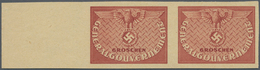 Dt. Besetzung II WK - Generalgouvernement - Dienstmarken: 1940, (24) Gr. Probedruck In Dunkelbräunli - Ocupación 1938 – 45